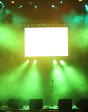 Rent LED Video walls provides a large screen for a concert located in washington DC.